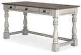 Havalance White/Gray Home Office Desk - Ella Furniture