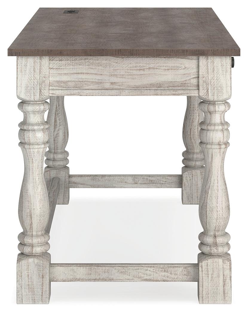 Havalance White/Gray Home Office Desk - Ella Furniture