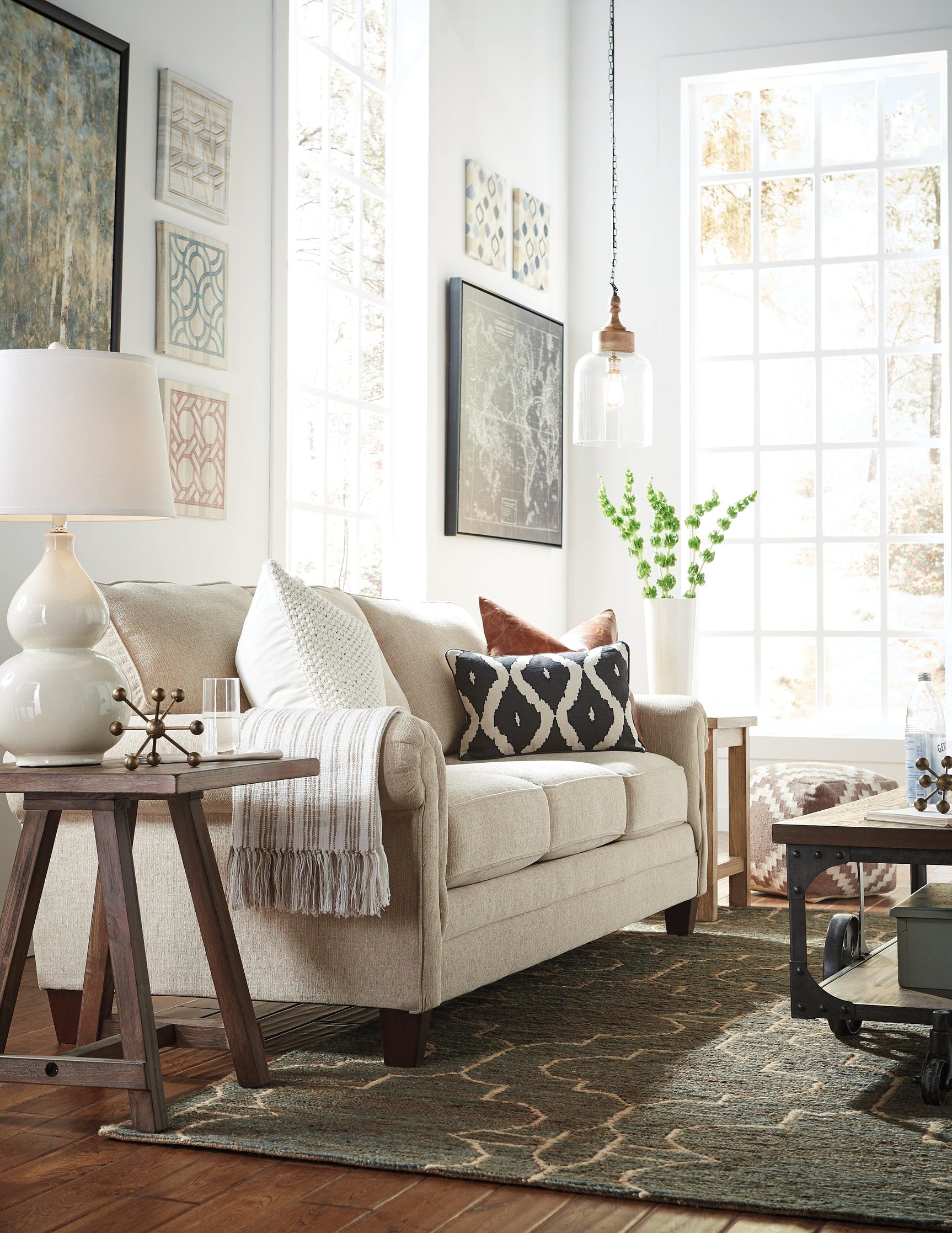 Faiz Transparent Pendant Light - Ella Furniture