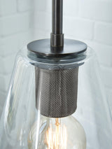 Collbrook Clear/black Finish Pendant Light - Ella Furniture