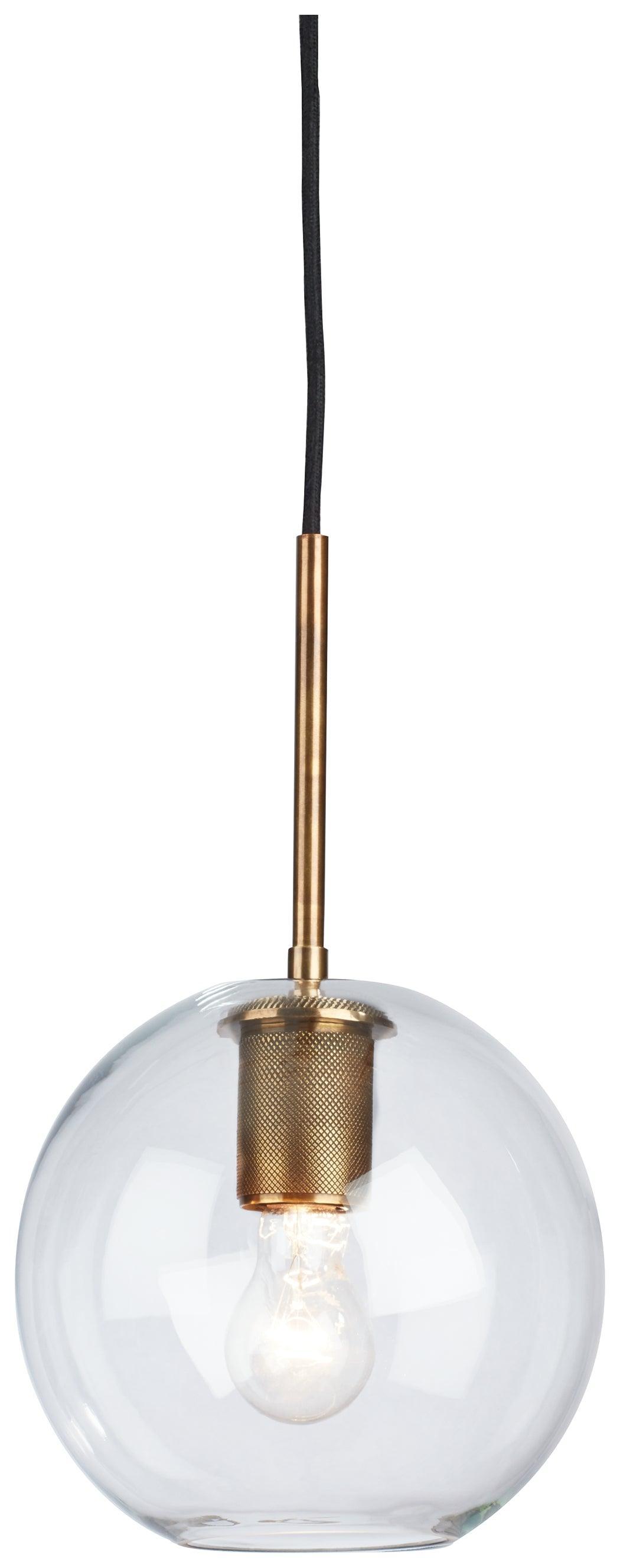 Cordunn Clear/brass Pendant Light - Ella Furniture