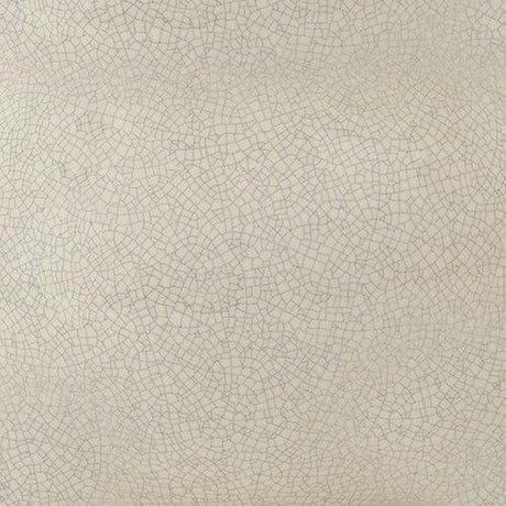 Detail of cream fabric drum shade on Saffi ceramic lamp