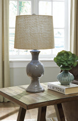 Magdalia Gray Table Lamp - Ella Furniture