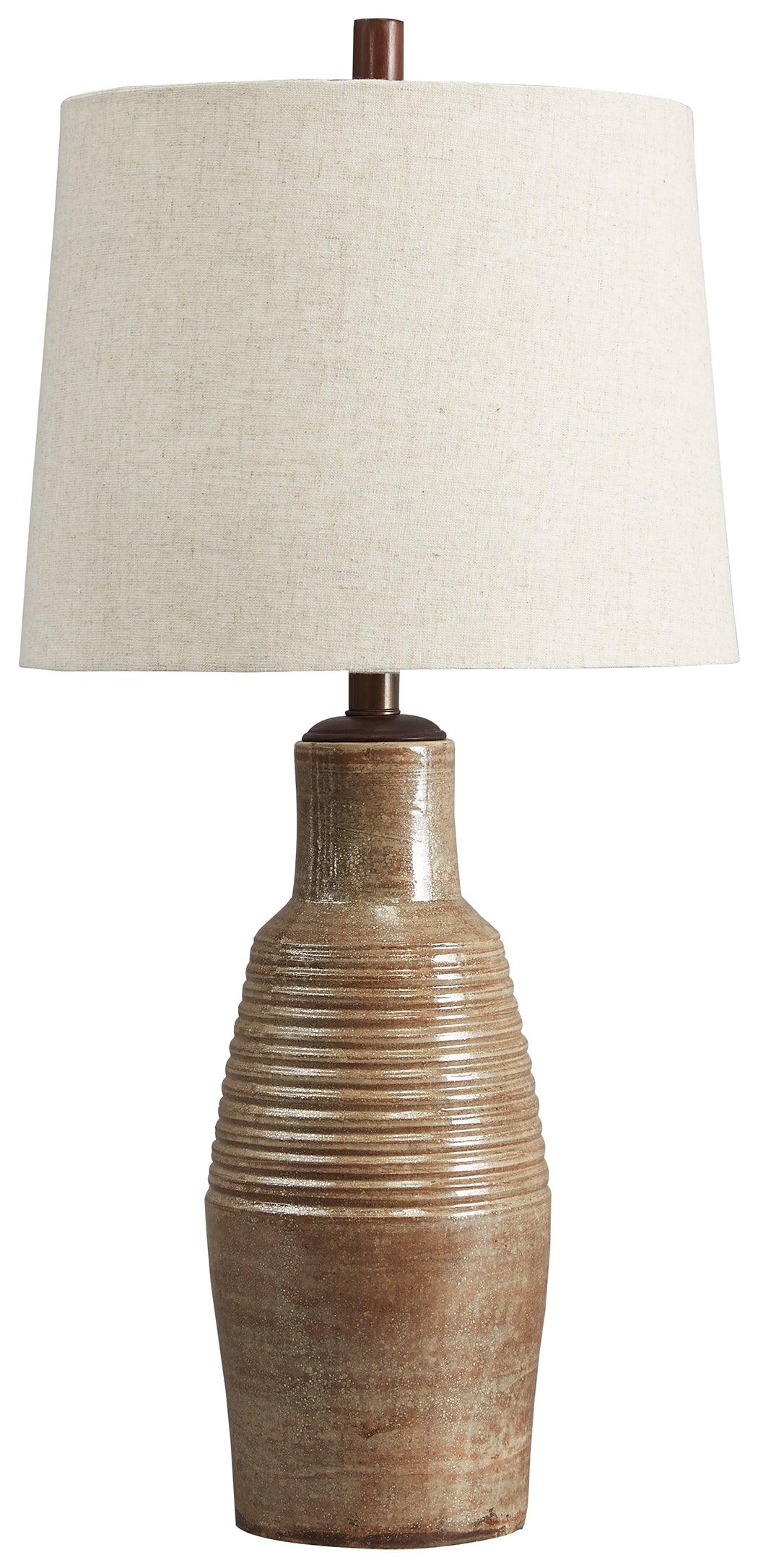 Calixto Taupe Table Lamp - Ella Furniture