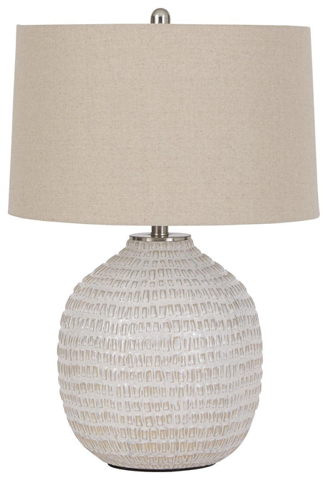Jamon Beige Table Lamp - Ella Furniture
