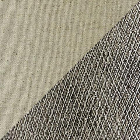 Detail of white fabric drum shade on Linus Antique Black Ceramic Table Lamp