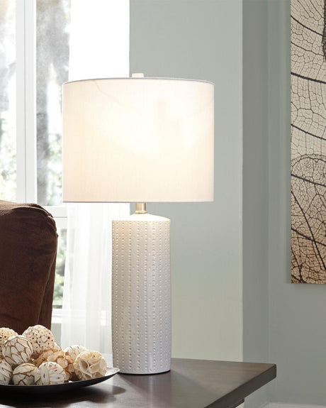 Steuben White Table Lamp (Set Of 2) - Ella Furniture
