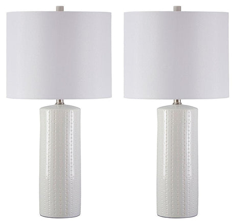 Steuben White Table Lamp (Set Of 2) - Ella Furniture