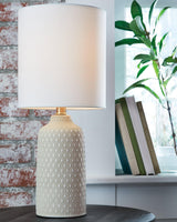 Donnford Gray Table Lamp - Ella Furniture