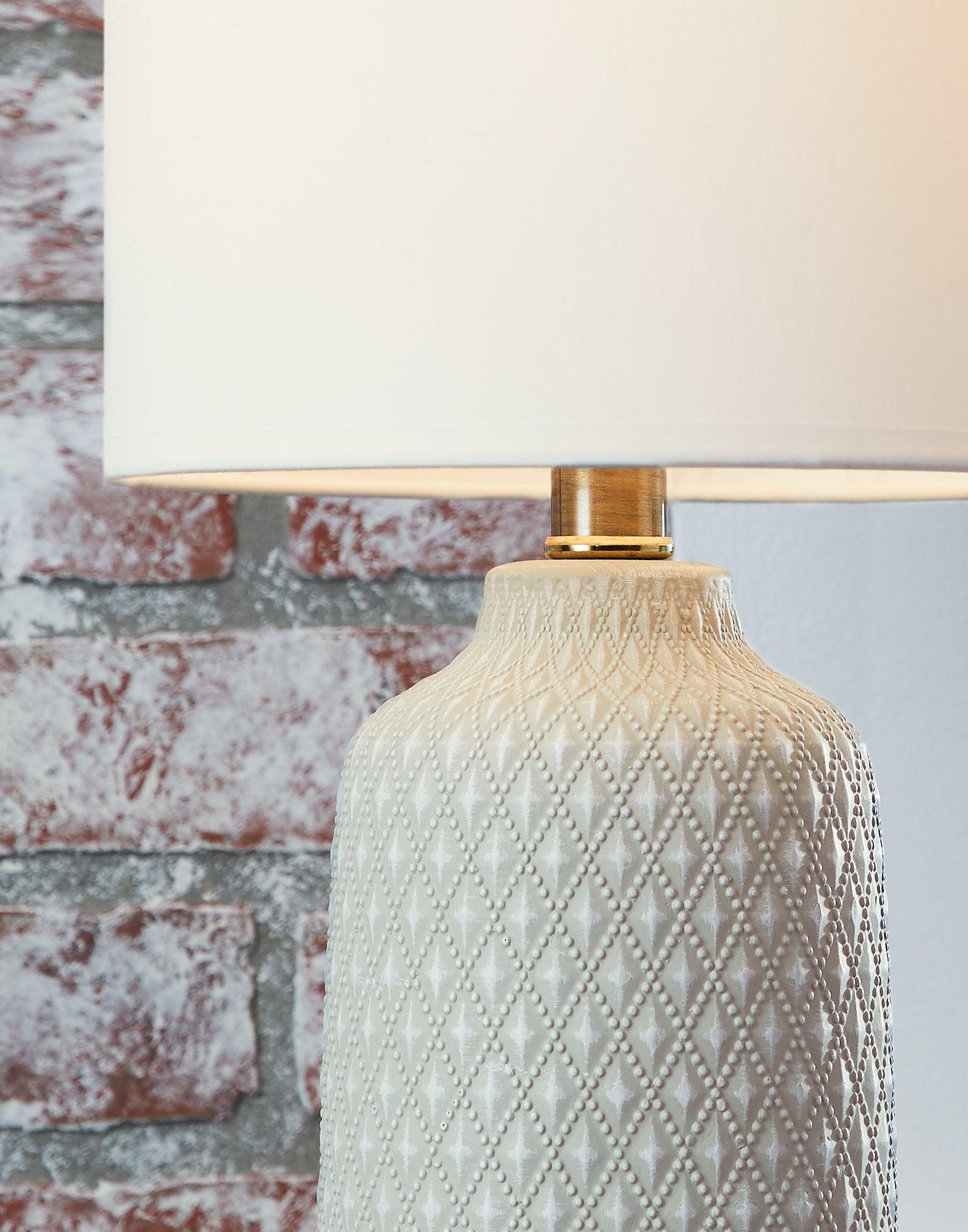 Donnford Gray Table Lamp - Ella Furniture