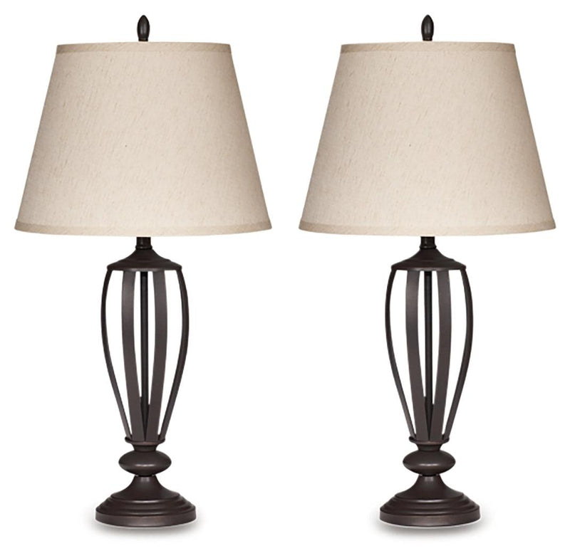 Mildred Bronze Finish Table Lamp (Set Of 2)