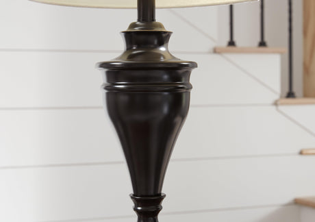 Darlita lamp bronze finish detail
