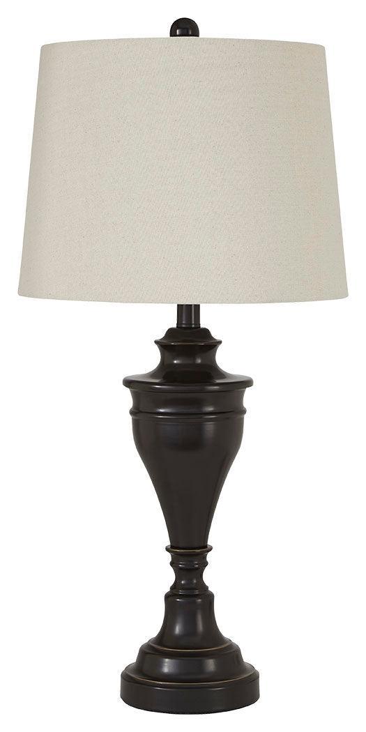 Darlita Bronze Finish Table Lamp (Set Of 2) - Ella Furniture