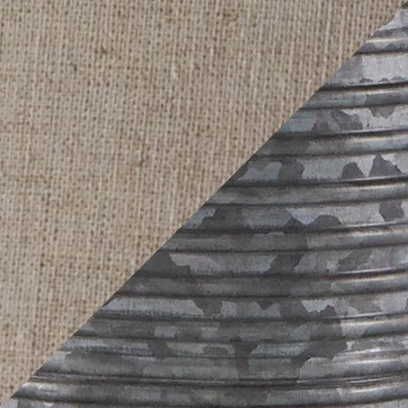 Base detail of Norbert Gray Ombre Metal Table Lamp showing ribbed texture