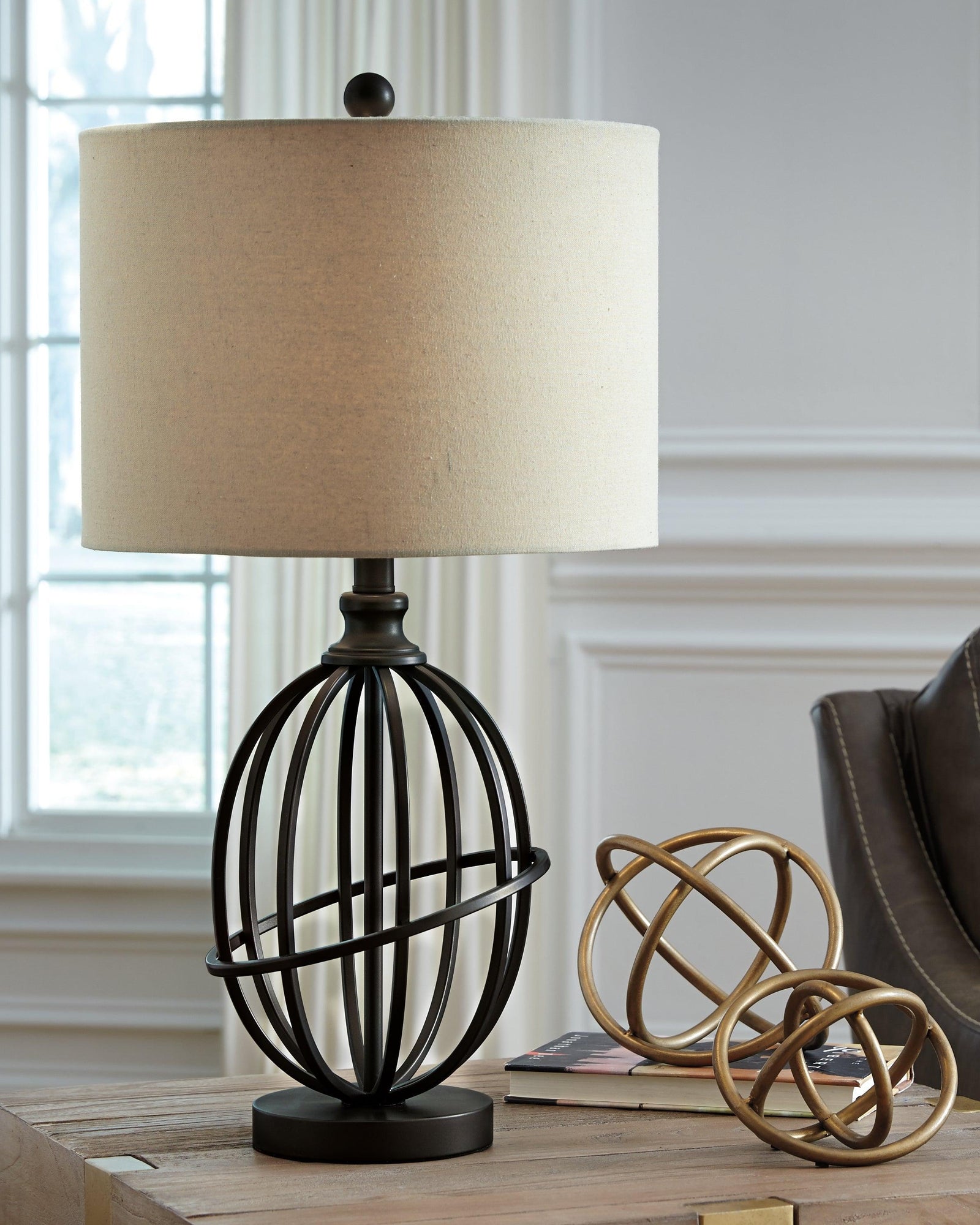 Manasa Dark Brown Table Lamp - Ella Furniture