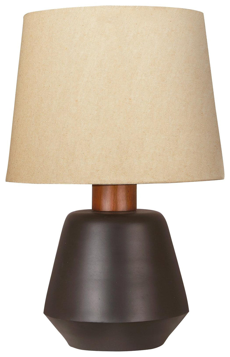 Ancel Black/brown Table Lamp