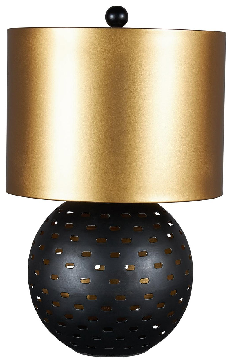 Mareike Black/gold Finish Table Lamp