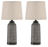 Lanson Antique Bronze Finish Table Lamp (Set Of 2) - Ella Furniture