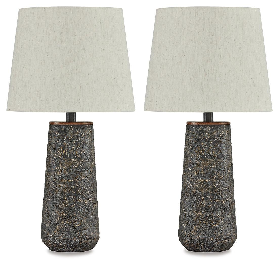 Chaston Antique Bronze Finish Table Lamp (Set Of 2) - Ella Furniture