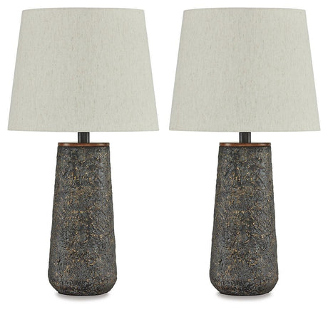 Chaston Antique Bronze Finish Table Lamp (Set Of 2) - Ella Furniture