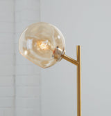 Abanson Amber/gold Finish Desk Lamp - Ella Furniture