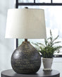 Maire Black/gold Finish Table Lamp - Ella Furniture