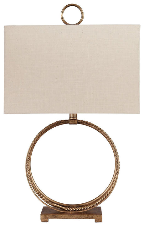 Mahala Antique Gold Finish Table Lamp - Ella Furniture