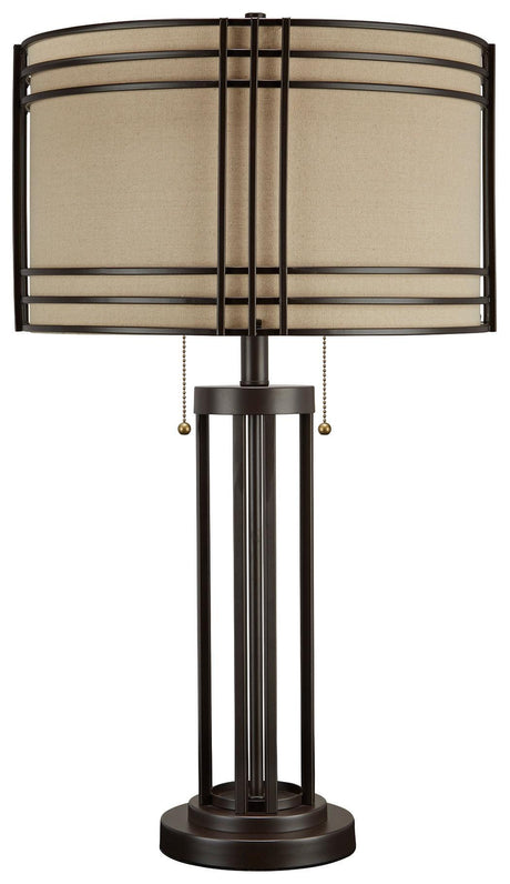 Hanswell Dark Brown Table Lamp - Ella Furniture