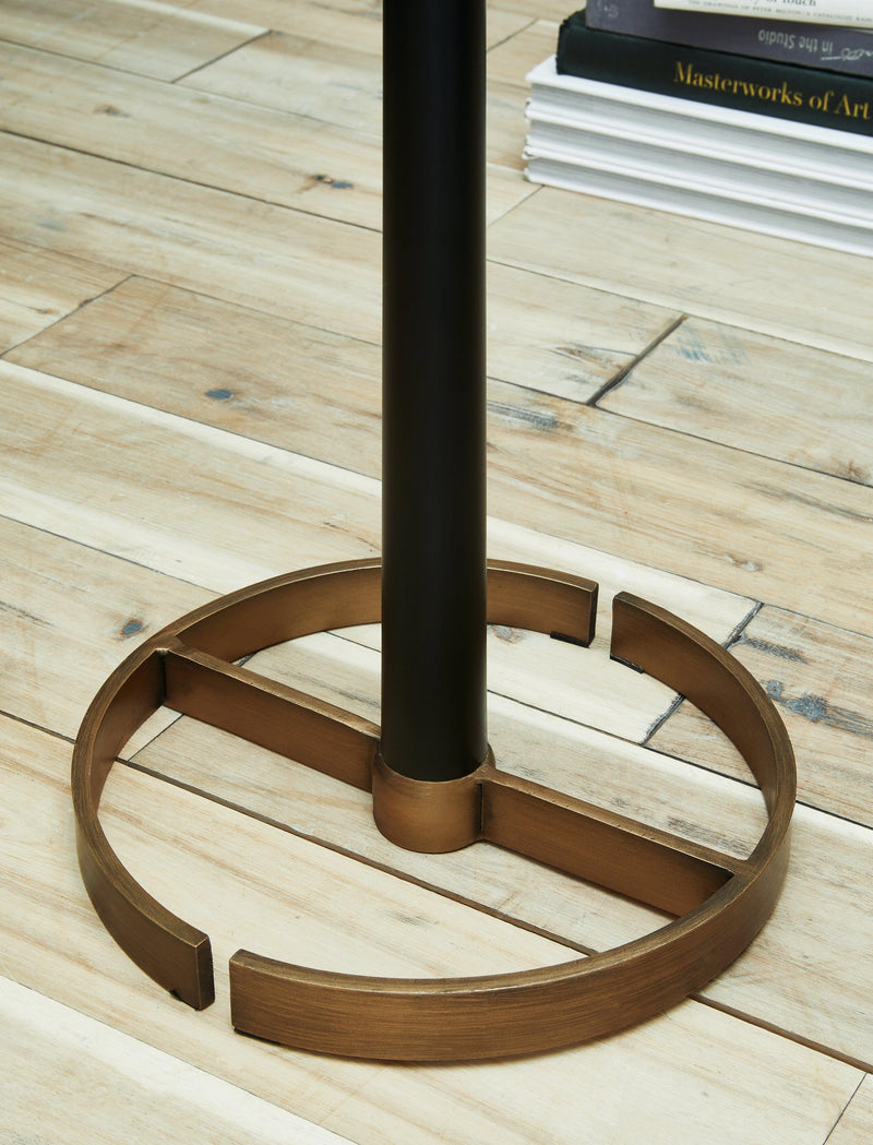 Amadell Black/gold Finish Floor Lamp