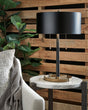 Amadell Black/gold Finish Table Lamp - Ella Furniture