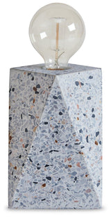 Maywick White Table Lamp - Ella Furniture