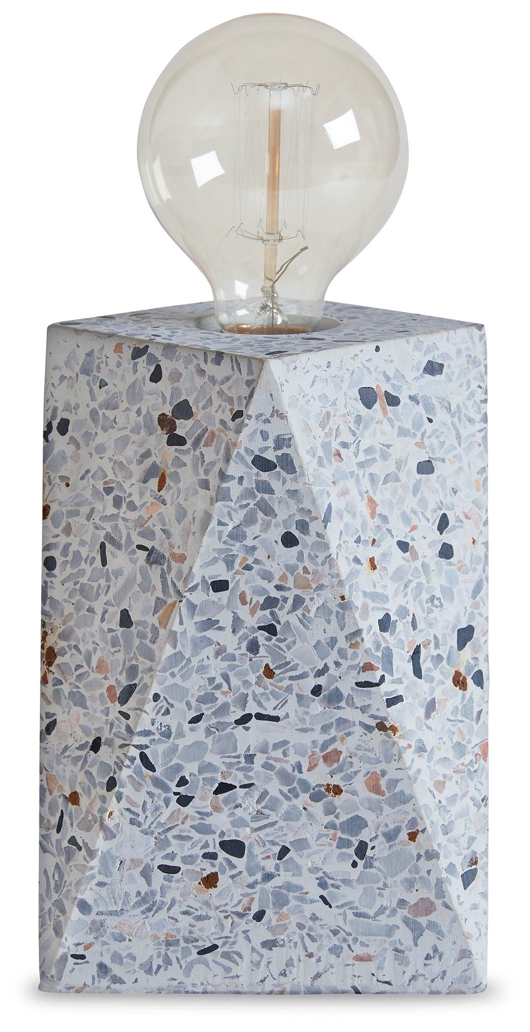 Maywick White Table Lamp - Ella Furniture