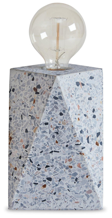 Maywick White Table Lamp - Ella Furniture