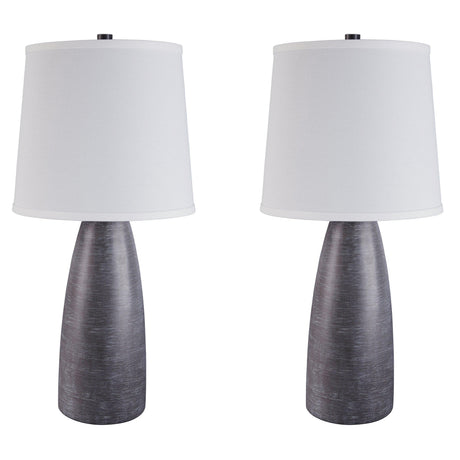 Shavontae Gray Table Lamp (Set Of 2) - Ella Furniture