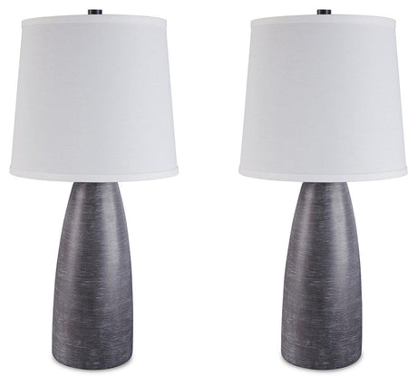 Shavontae Gray Table Lamp (Set Of 2) - Ella Furniture