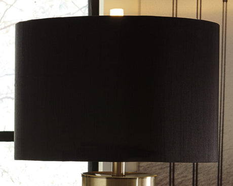 Jacek Gray/brass Finish Table Lamp (Set Of 2) - Ella Furniture