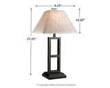 Deidra Black Table Lamp (Set Of 2) - Ella Furniture