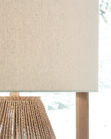 Clayman Natural/brown Table Lamp - Ella Furniture