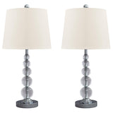 Joaquin Clear/silver Finish Table Lamp (Set Of 2) - Ella Furniture