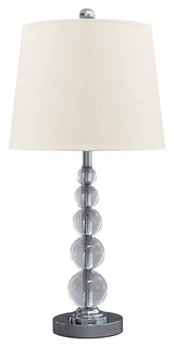 Joaquin Clear/silver Finish Table Lamp (Set Of 2) - Ella Furniture