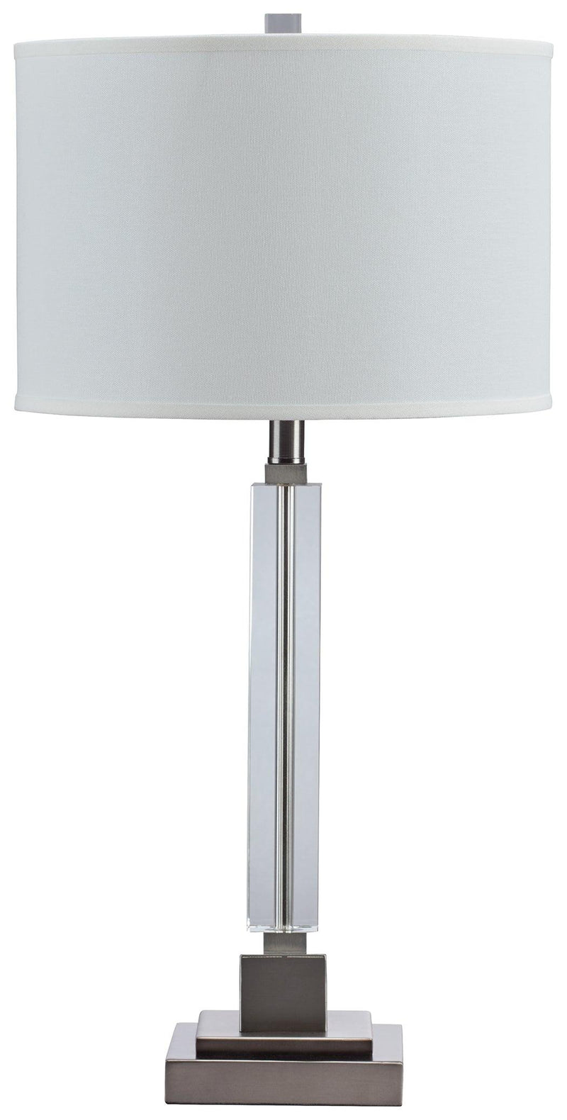 Deccalen Clear/silver Finish Table Lamp