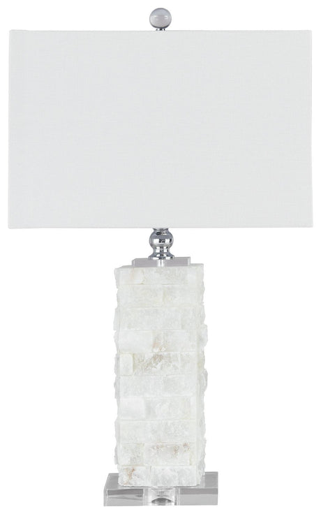 Malise White Table Lamp - Ella Furniture
