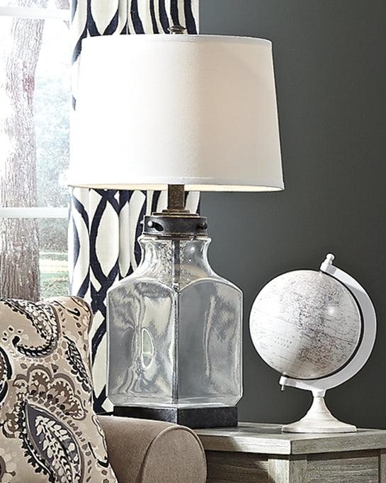 Sharolyn Transparent/silver Finish Table Lamp - Ella Furniture