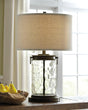 Tailynn Clear/bronze Finish Table Lamp - Ella Furniture