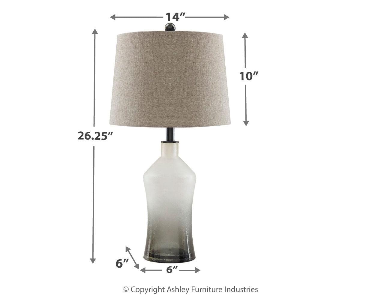 Nollie Gray Table Lamp (Set Of 2) - Ella Furniture