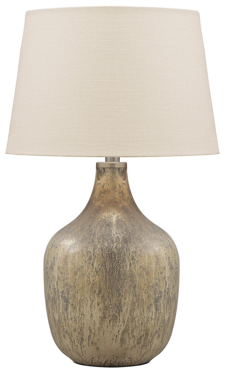 Mari Gray/gold Finish Table Lamp - Ella Furniture