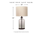 Bandile Clear/bronze Finish Table Lamp - Ella Furniture