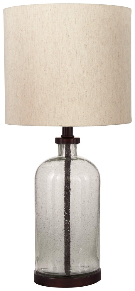 Bandile Clear/bronze Finish Table Lamp - Ella Furniture