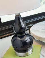 Makana Navy Table Lamp - Ella Furniture