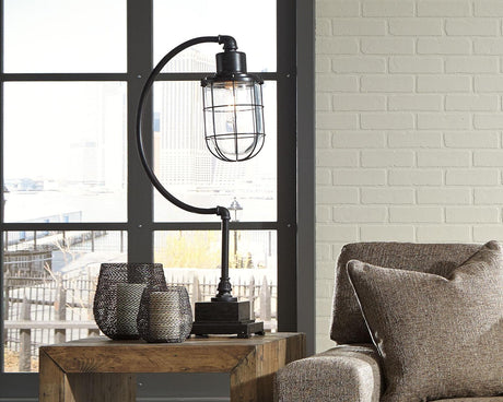 Jae Antique Black Desk Lamp - Ella Furniture